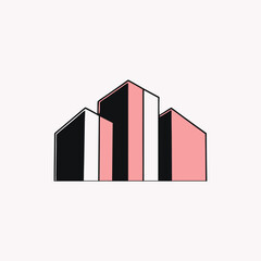 Modern real estate logo design