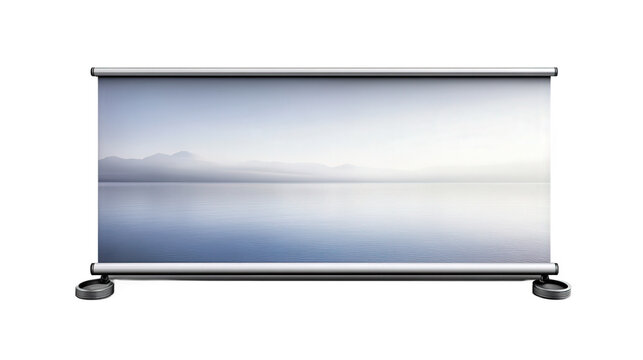 Calm Lakeside Scenery Display Stand - Powered by Adobe