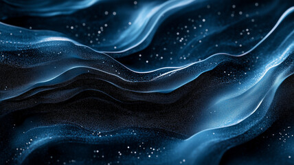 Obraz premium Moody abstract blue background with a soft gradient and grainy texture, adding a classic, cinematic feel. Cover wallpaper, banner, or background design.