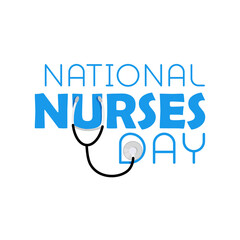 Stethoscope Lettering for National Nurses Day