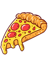 vector illustration of pizza