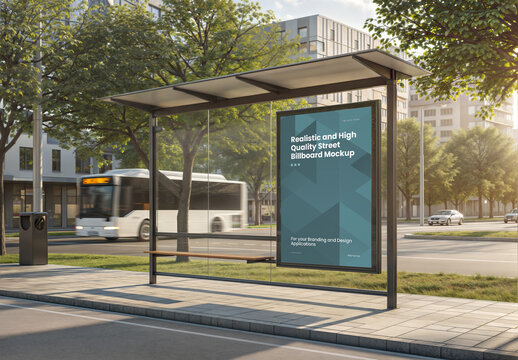 Street Billboard Mockup 6