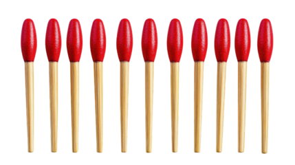 A Row of Red-headed Matches