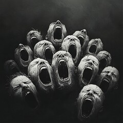 Screaming Heads for Dark Abyss.
