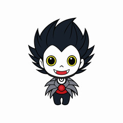 A cute cartoon owl-like bird with big eyes and a funny beak