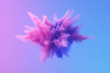 Pink purple powder explosion.