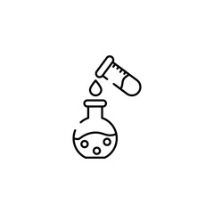 Chemistry icon design with white background stock illustration