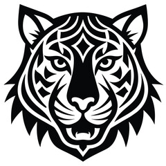 Obraz premium tiger head vector