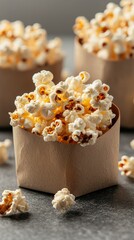 Popcorn in Paper Containers