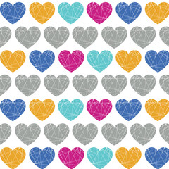 Modern Heart Pattern – A Stylish Love Symbol Design. Ideal for Romantic-Themed Graphics, Digital Art, Textiles, and Branding.