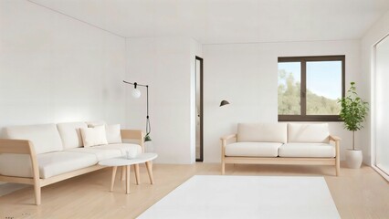 Fototapeta premium modern living room interior