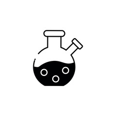 Straus Flask icon design with white background stock illustration
