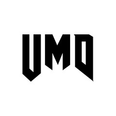 Obraz premium UMD letter logo design for technology company. UMD logo design black and white color combination. UMD logo, UMD vector, UMD design, UMD icon, UMD alphabet. UMD typography logo design.