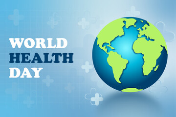 World Health Day green planet poster