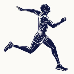 running man silhouette