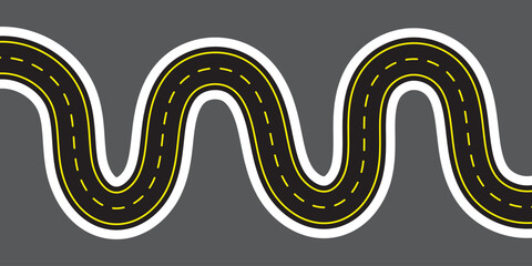 road icon vector template illustration logo desig