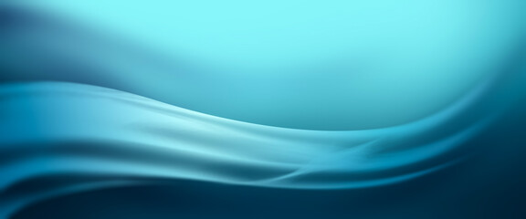 Abstract Wave Design in Calming Blue Tones for a Tranquil and Futuristic Visual Experience in Modern Digital Aesthetics and Creative Technology Concepts