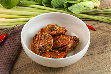 Steamed Spider crab Claws in tamatind sauce