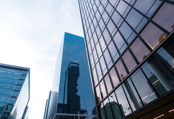 Obraz premium Modern Skyscrapers in the City