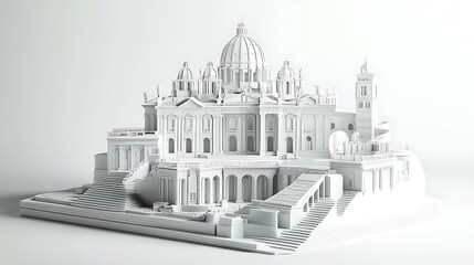 the Vatican, seemingly a digital image of the structure
