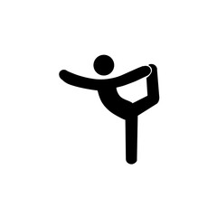 Yoga silhouette icon