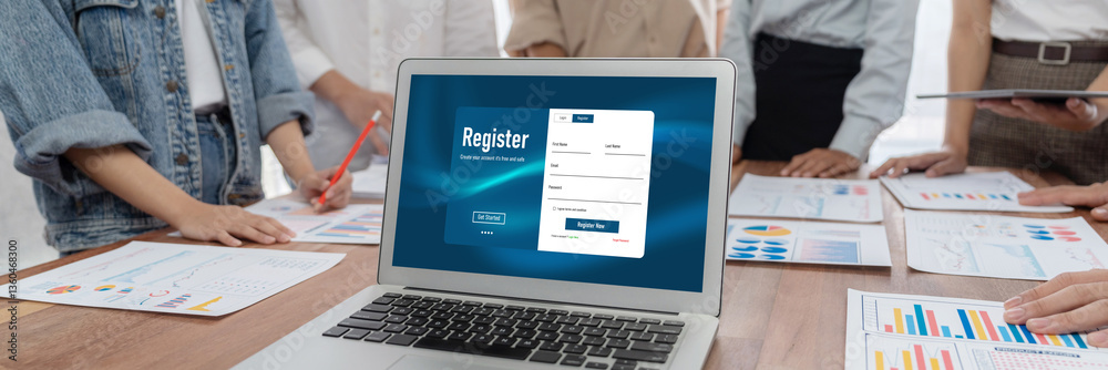 Poster online registration form for brisk form filling on the internet website