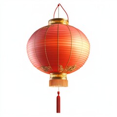 Obraz premium Chinese lantern isolated on white or transparent background image
