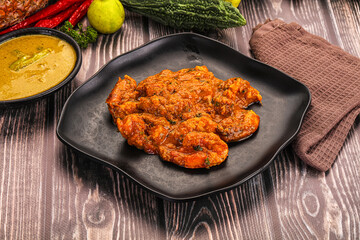 Indian cuisine - Prawns malabar masala