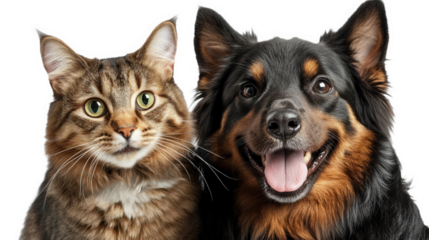 Friendly Companion Animals: Cat and Dog
