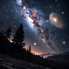 starry night sky