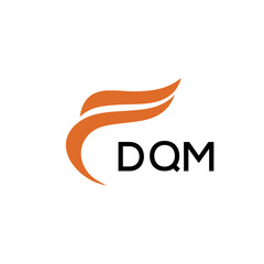 DQM creative minimalist letter logo.	