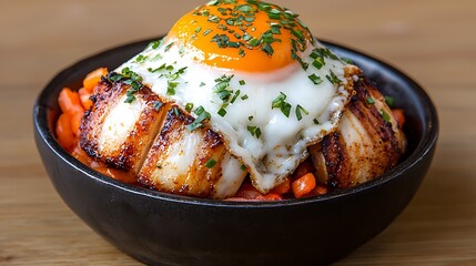 Seared Scallops for Egg, Carrot Bowl.
