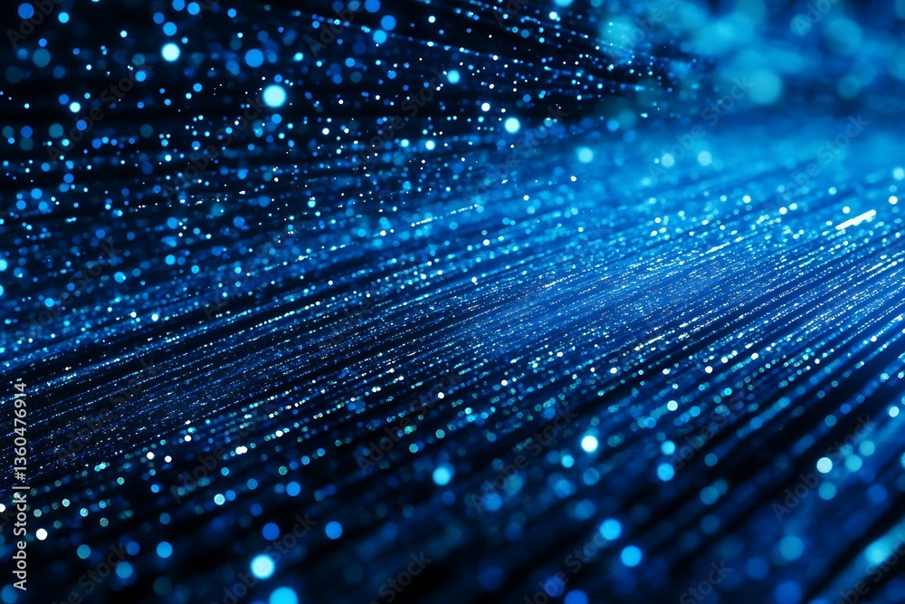 Poster abstract blue sparkling lines background digital art futuristic technology
