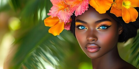 Tropical Beauty Portrait.