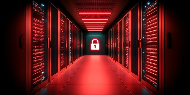 Secure Server Room Red Light.