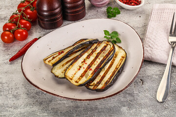  Vegan Grilled eggplant slices snack