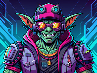 cyberpunk goblin