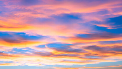 Fototapeta premium Beautiful sunset sky. Nature sky backgrounds.