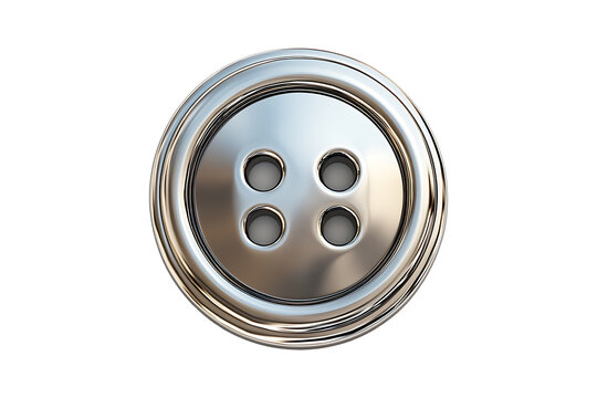 clothing button Isolated on White and Transparent Background PNG Image.