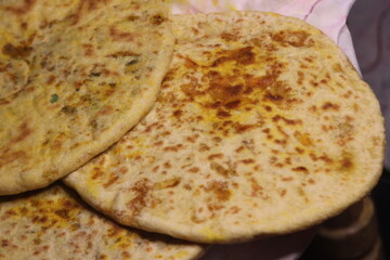 Fresh Moroccan Stuffed Bread, Aghroum Ntdount, Amazigh Bread