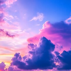 Vibrant Sunset Cloudscape.
