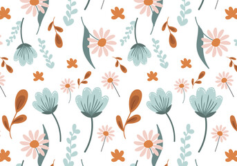 pattern Flowers pink