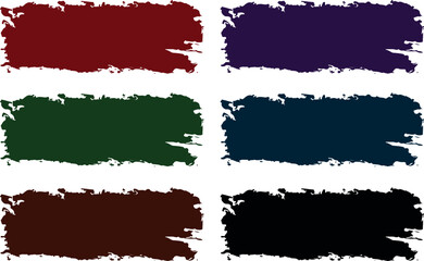 dark colors palette abstract backdrop brush strokes set