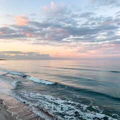 sunset over the sea