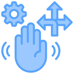 Fototapeta premium Gesture Control Icon