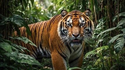 Fototapeta premium tiger in the jungle