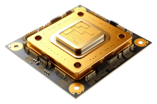 PNG Computer icon gold cpu
