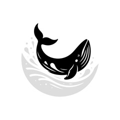 Flying Fish silhouette design