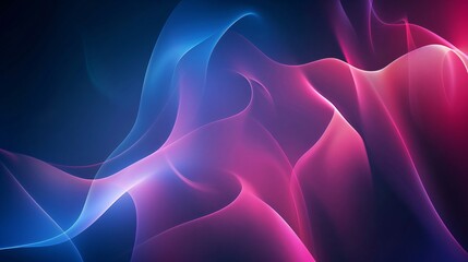 Fototapeta premium Abstract background with colorful gradient shapes and wavy lines, vector illustration