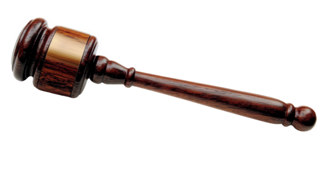 Wooden Gavel for Legal Proceedings